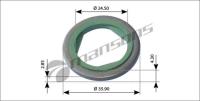 Кольцо уплотнительное сливной пробки scania (mansons)