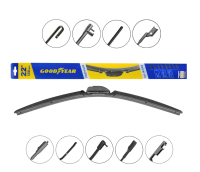 Щетка стеклоочистителя 550 мм бескаркасная 1 шт goodyear premium