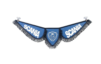 Вымпел тройной эко кожа scania синий