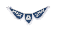 Вымпел тройной эко кожа sitrak синий