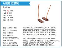 Щетка генератора щетки генератора 4x6x17.5mm man tga, iveco, volvo, mb (krauf)