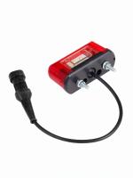 Подсветка номерного знака евро фура красная, универсальная разъём 2pin 12-24v led