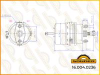 Энергоаккумулятор (кулачковый тормозз) t2424 scania (sonder)