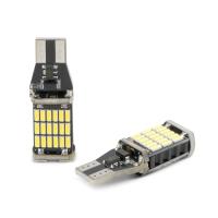 Лампа светодиодная 12v-24v t10 4диода белая (w2.1x9.5d) canbus 4014 w16w 2 шт