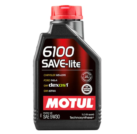 Масло моторное motul 6100 save-lite 5w-30 синтетическое 1 л