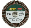 Диск лепестковый для дрели радиальный , 80x30x6 мм, р60