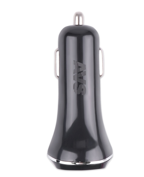 Usb автомобильное зарядное устройство avs 2 порта uc-322 (2,4а,белый)