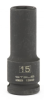 Головка ударная удлиненная шестигранная, 15 мм, 1/2", crmo// stels
