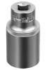 Головка торцевая удлиненная, 30 мм, 6-гранная, crv, под квадрат 1/2"// stels