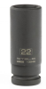 Головка ударная удлиненная шестигранная, 22 мм, 1/2", crmo// stels