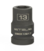 Головка ударная шестигранная, 13 мм, 1/2", crmo// stels