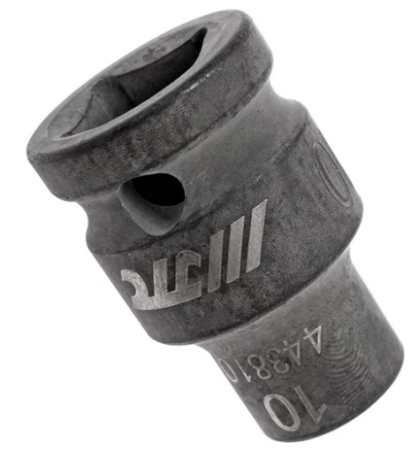 Головка торцевая ударная 6-гранная 1/2" х 10мм, длина 38мм jtc /1/10/200