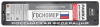 Рамка под номерной знак нижняя защёлка, шелкография "российская федерация" (чёрная, белая) avs rn-07