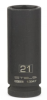 Головка ударная удлиненная шестигранная, 21 мм, 1/2", crmo// stels