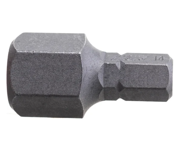 Бита hex h14х30мм 5/16" dr 6-ти гранная s2 jtc