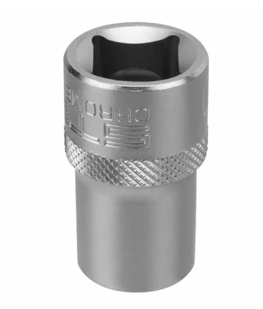 Головка торцевая удлиненная, 13 мм, 6-гранная, crv, под квадрат 1/2",// stels