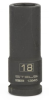 Головка ударная удлиненная шестигранная, 18 мм, 1/2", crmo// stels