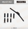 Щетка стеклоочистителя 350 мм бескаркасная 1 шт masuma nano graphite