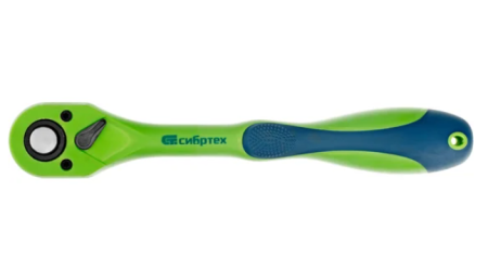 Ключ-трещотка 1/2", crv, 72 зуба, с быстрым сбросом сибртех