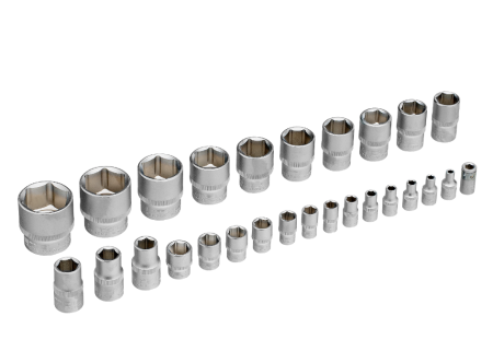 Набор инструментов, 1/2", 1/4", crv, пластиковый кейс 98 предметов stels