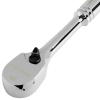Ключ-трещотка 1/4", crv, 120 зубьев, цельнометаллический, хром gross
