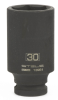 Головка ударная удлиненная шестигранная, 30 мм, 1/2", crmo// stels