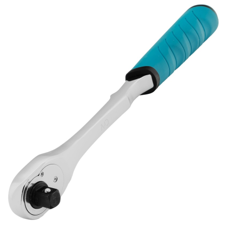 Ключ-трещотка 1/2", crv, 90 зубьев, усиленный, хром  gross