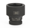 Головка ударная шестигранная, 30 мм, 1/2", crmo// stels