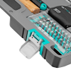 Набор инструментов, 1/2", 1/4", crv, пластиковый кейс 98 предметов stels