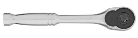 Ключ-трещотка 1/4", crv, 120 зубьев, цельнометаллический, хром gross