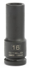 Головка ударная удлиненная шестигранная, 16 мм, 1/2", crmo// stels