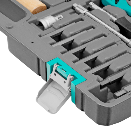 Набор инструментов, 1/4", 1/2", cr-v, s2, усиленный кейс, 119 предметов stels