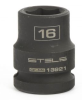 Головка ударная шестигранная, 16 мм, 1/2", crmo// stels