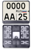 Рамка под номерной знак мотоцикла (чёрная) тип4 190х145 мм avs rn-21