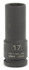 Головка ударная удлиненная шестигранная, 17 мм, 1/2", crmo// stels