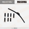 Щетка стеклоочистителя 450 мм бескаркасная 1 шт masuma nano graphite