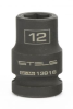 Головка ударная шестигранная, 12 мм, 1/2", crmo// stels